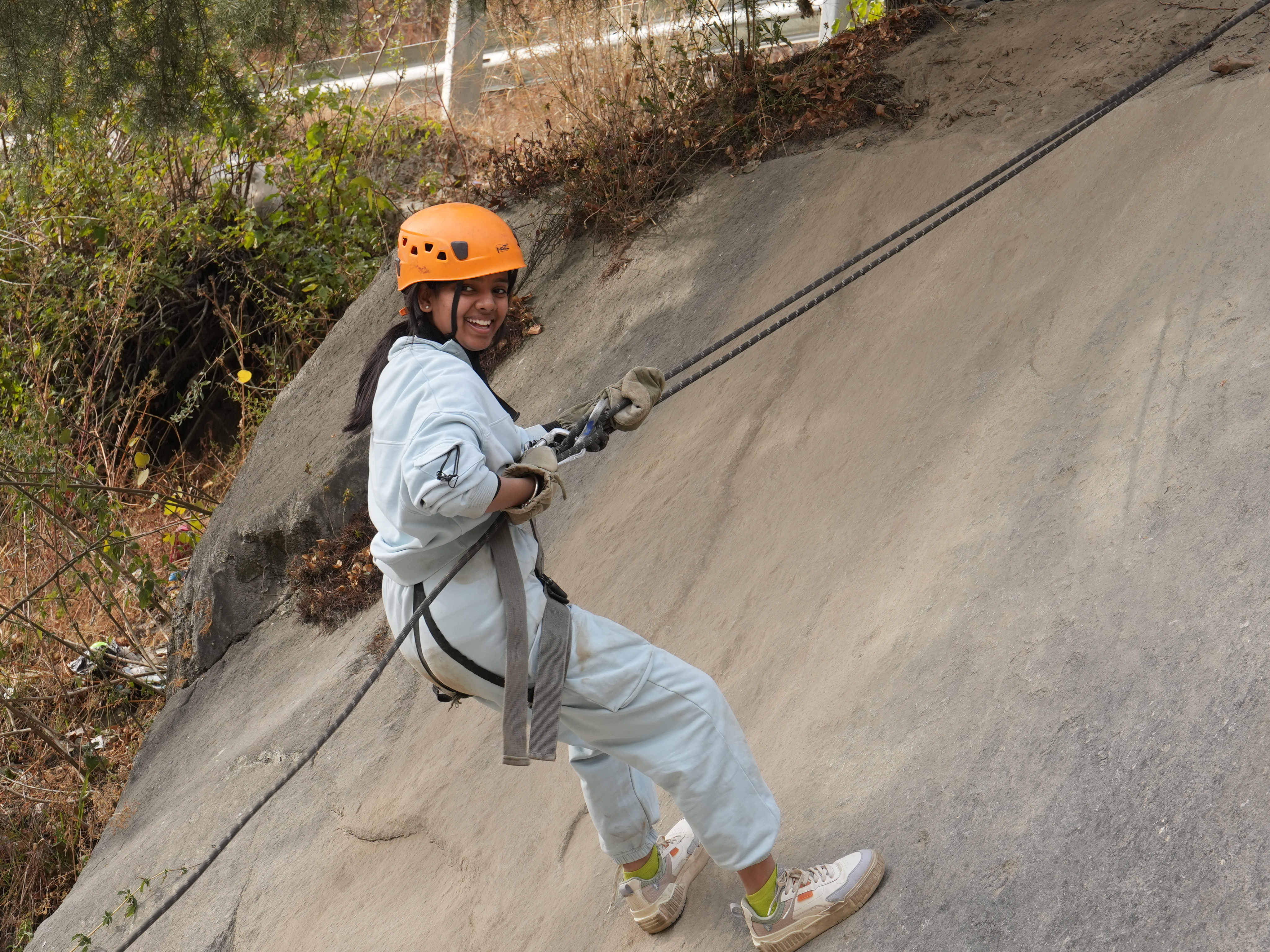 Team building games in an open field